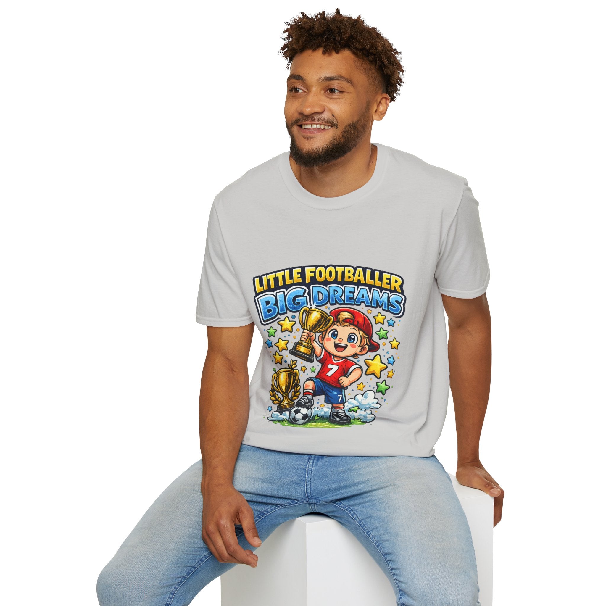 Kids Football T‑Shirt — "Little Footballer Big Dreams" Graphic Tee