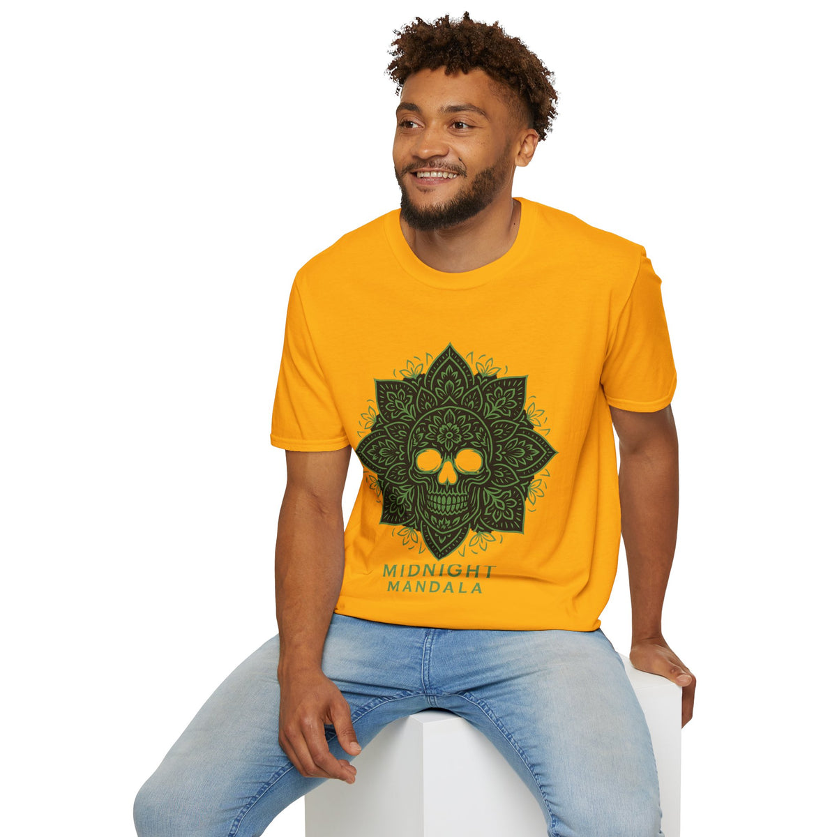 Mandala Skull T-Shirt — Midnight Mandala Floral Skull Tee - Trending Now - August 2026