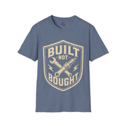 Built Not Bought T-Shirt — Vintage Mechanic Auto Repair Tee