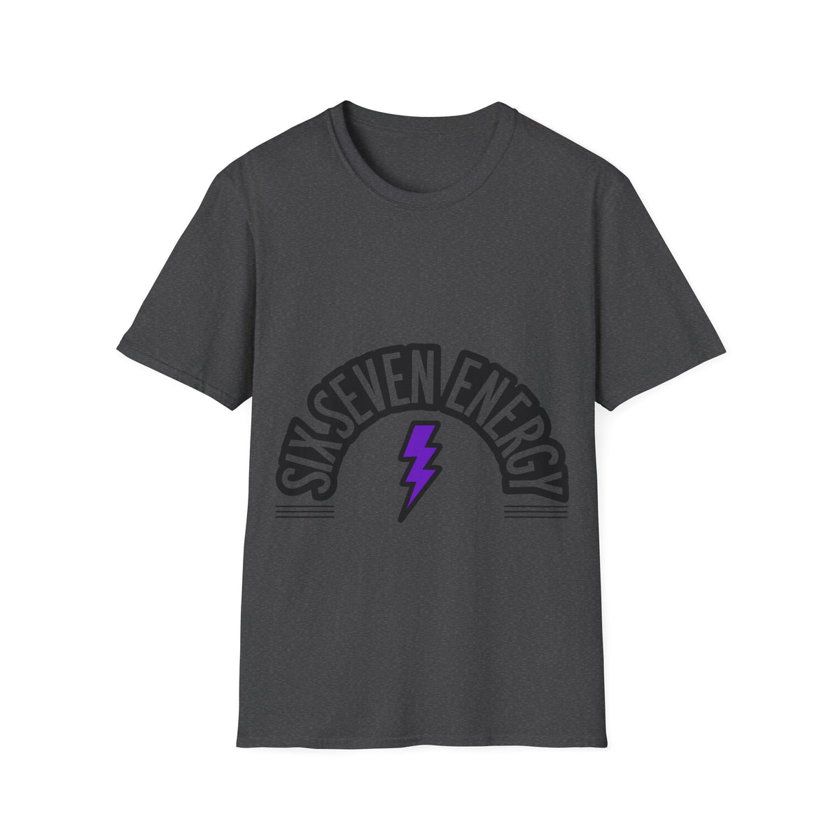 Six Seven Energy Retro Lightning Tee - Bold Slogan Punk Rock Graphic T-Shirt - Trending Now - September 2026