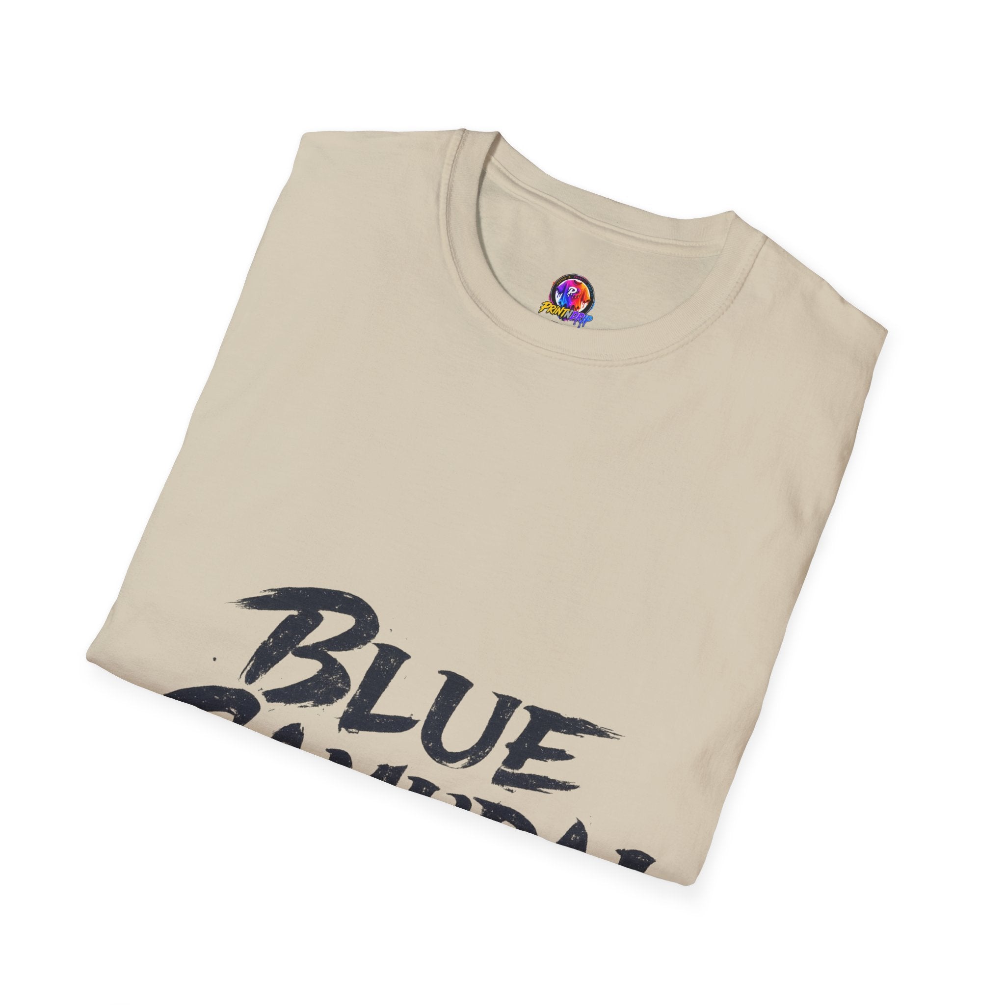 Japan Blue Samurai T-Shirt — Bold Brushstroke Graphic Tee