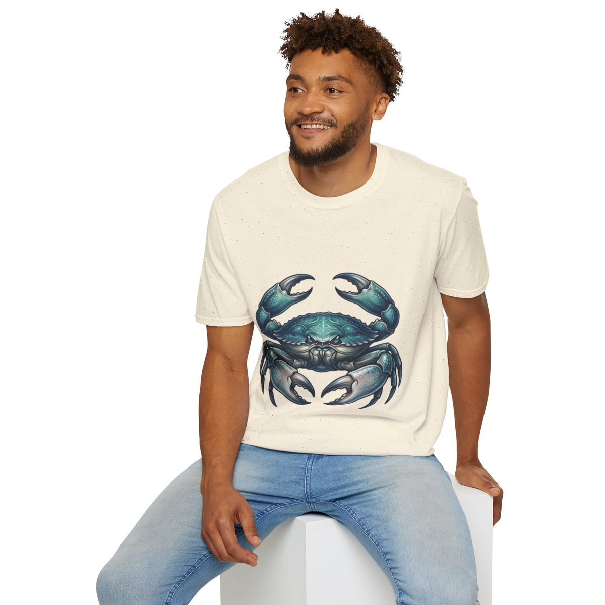 Crab Graphic T-Shirt — Coastal Sea Creature Tee