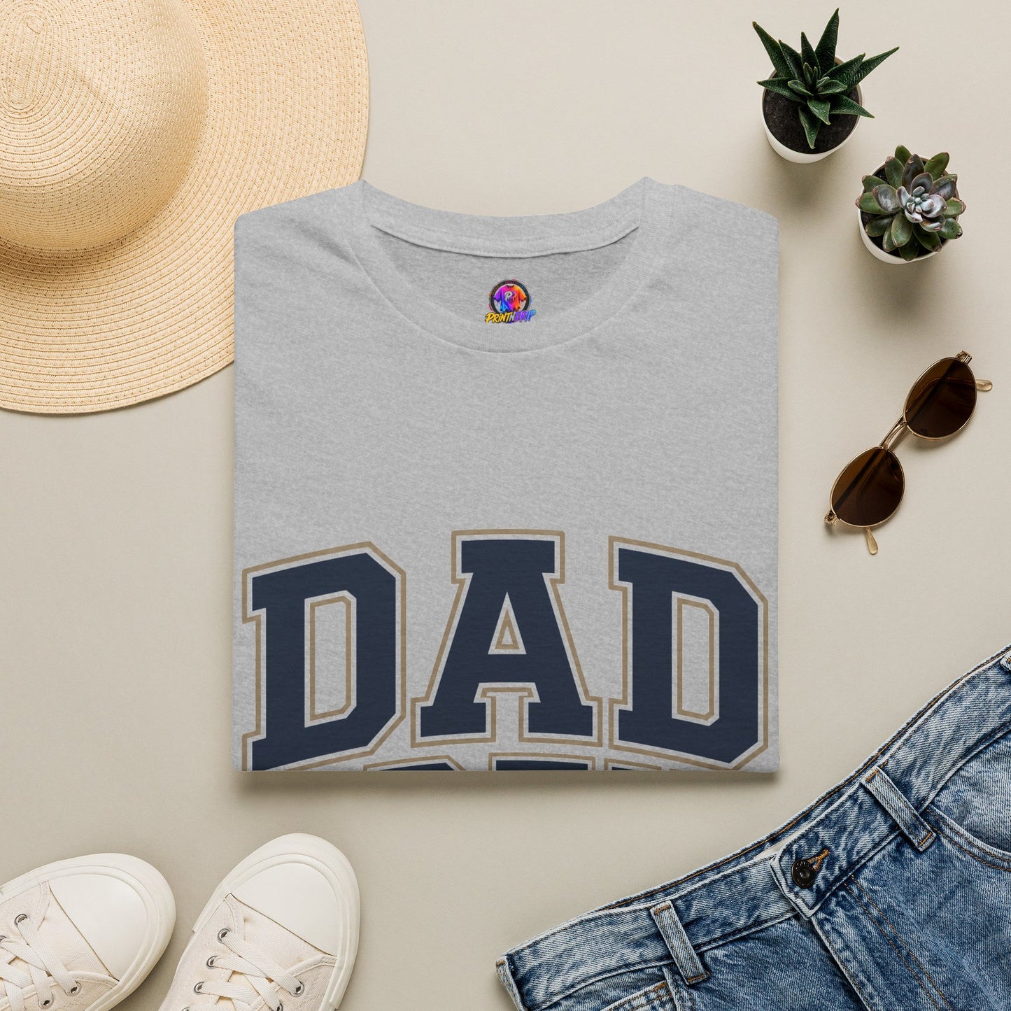 Dad Crew T-Shirt — Vintage Collegiate "DAD CREW" Father's Day Tee