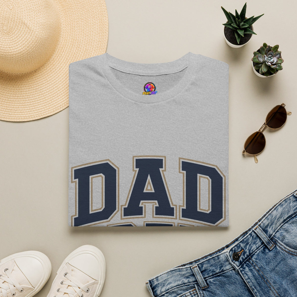 Dad Crew T-Shirt — Vintage Collegiate "DAD CREW" Father's Day Tee