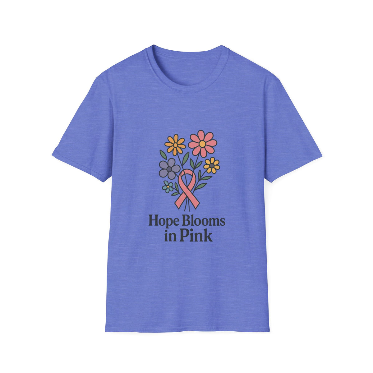 Hope Blooms in Pink Floral Awareness T-Shirt - Trending Now - October 2026