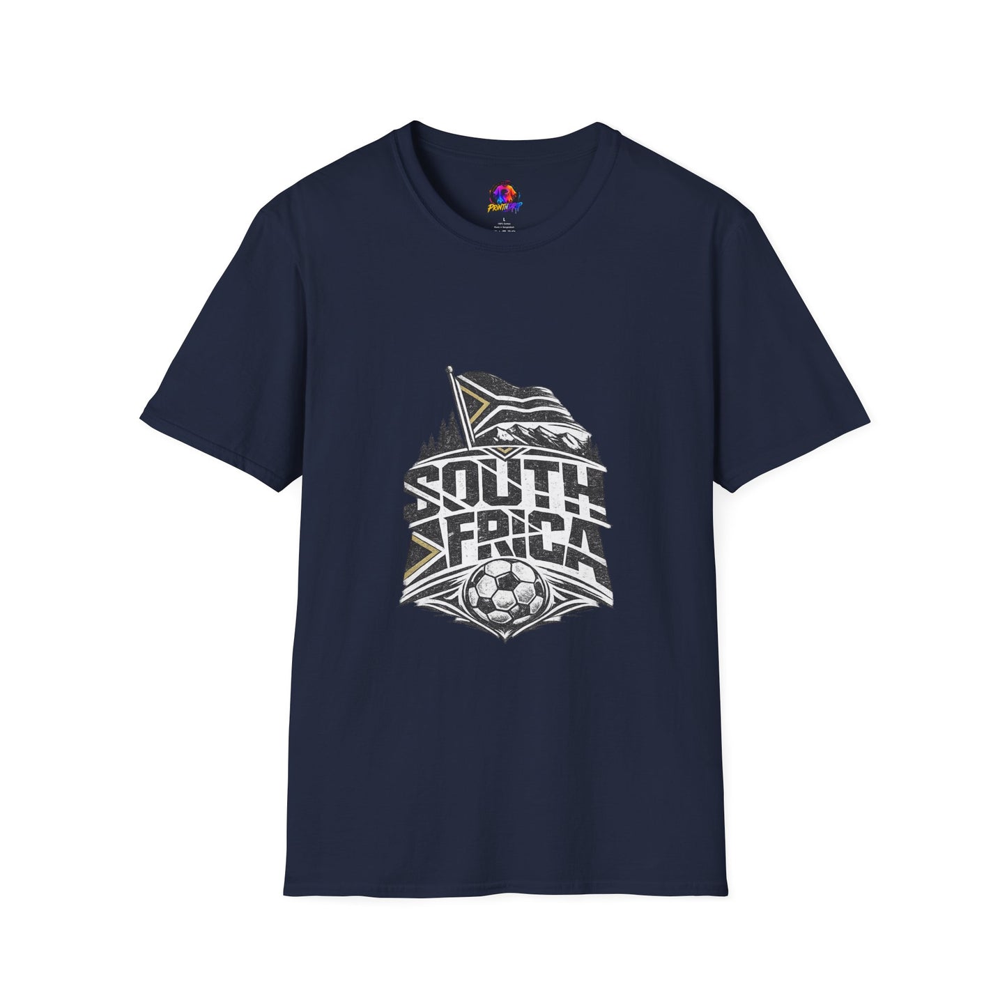 South Africa Flag & Soccer Crest T‑Shirt