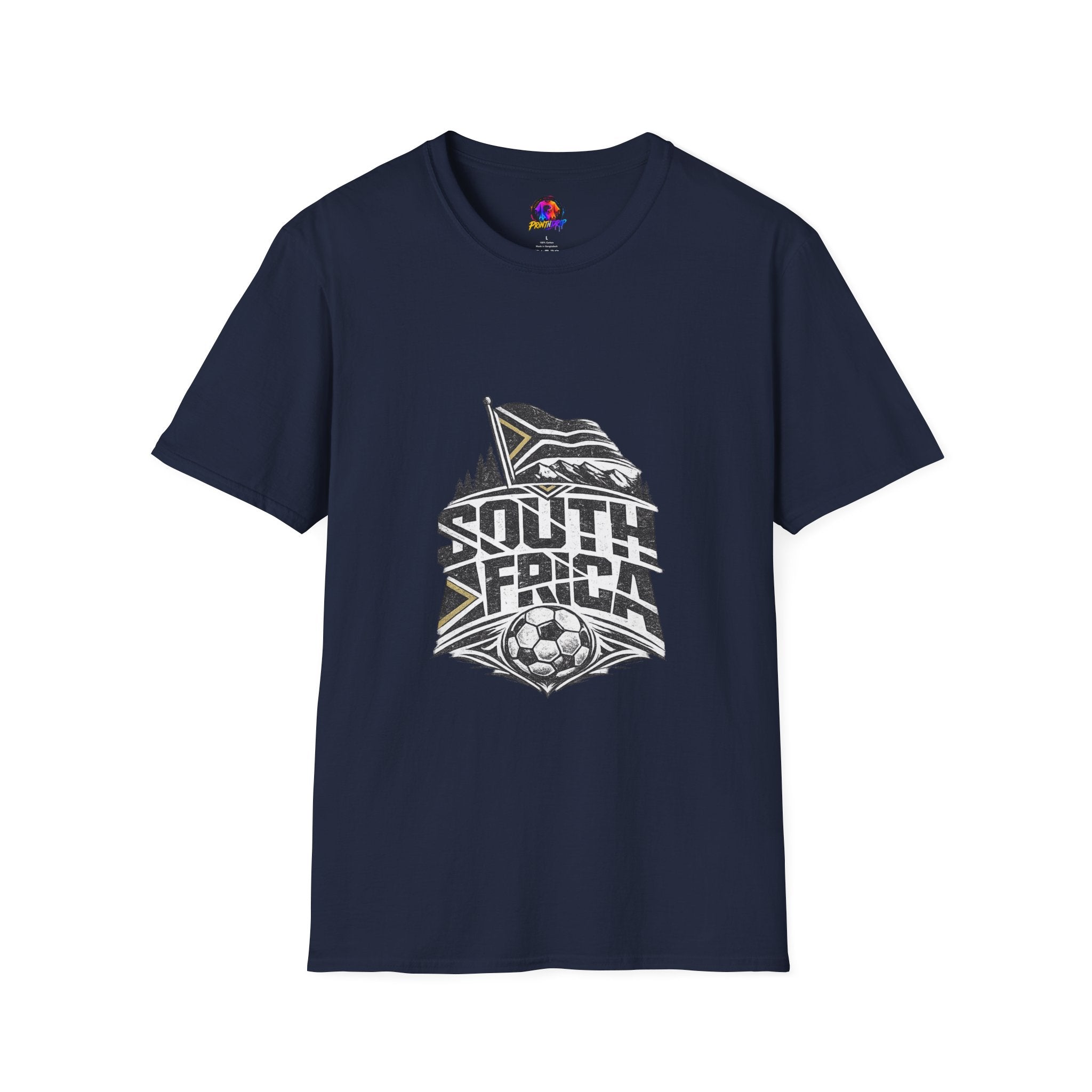 South Africa Flag & Soccer Crest T‑Shirt