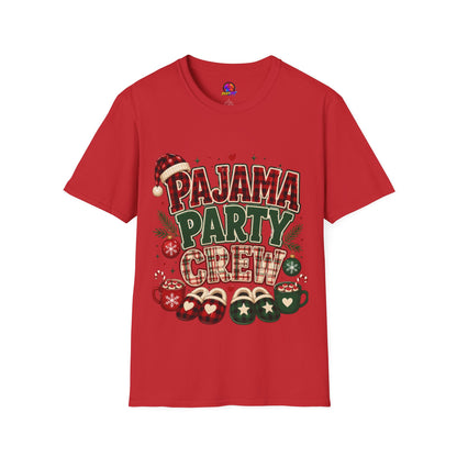 Pajama Party Crew T‑Shirt — Festive Christmas Lounge Tee