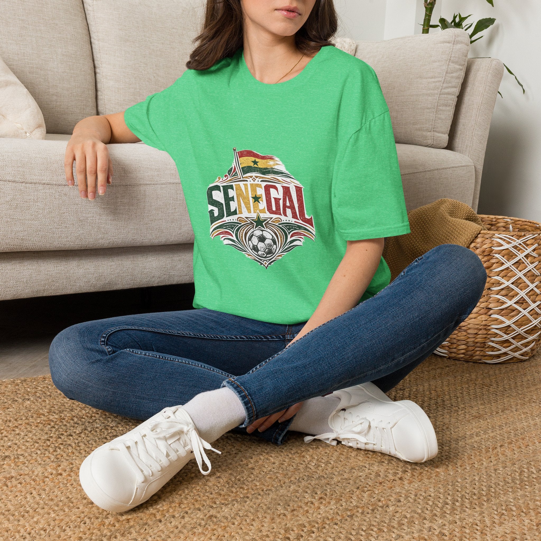 Senegal Flag Graphic T-Shirt — Vintage Senegal Pride Tee