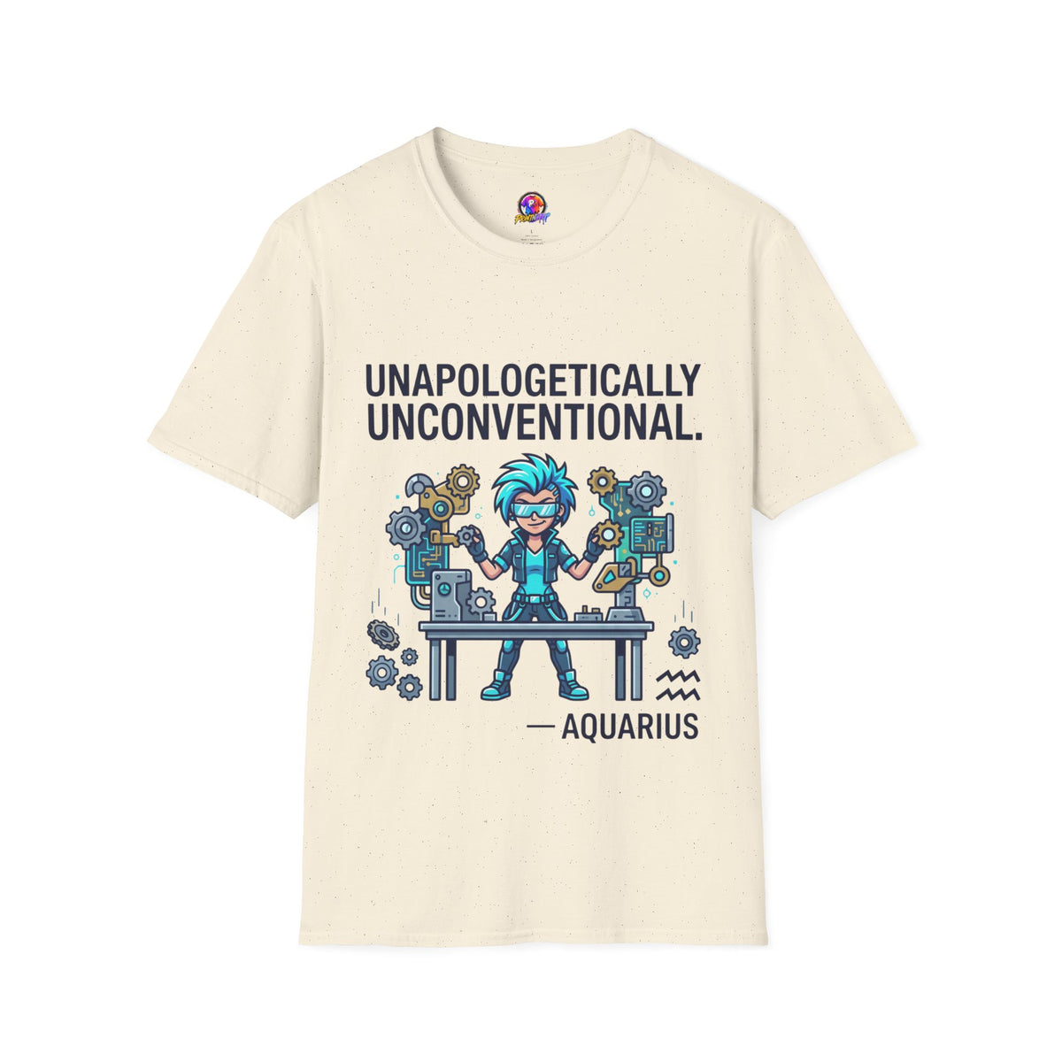 Unapologetically Unconventional T-Shirt — Quirky Steampunk Inventor Graphic Tee