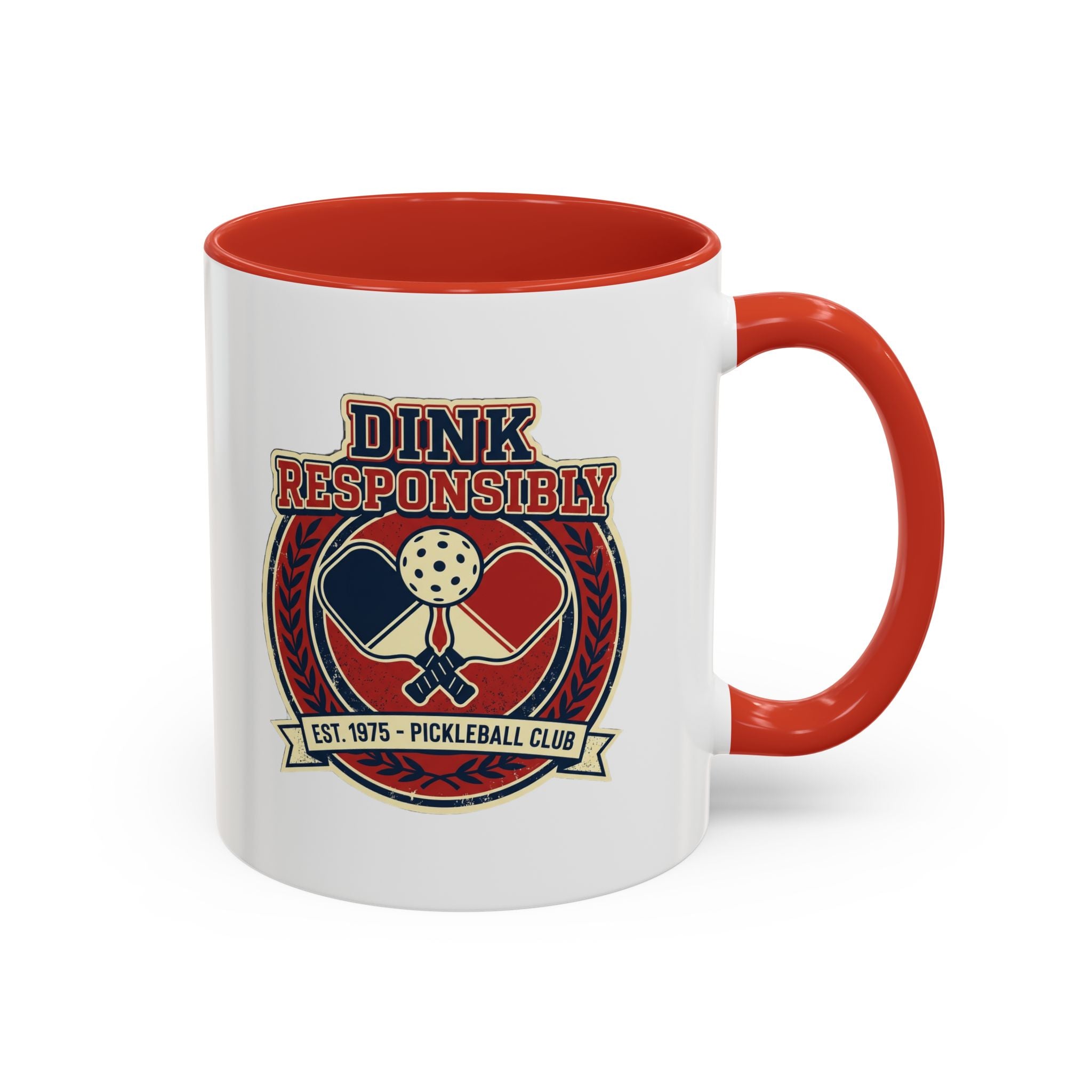 Funny Pickleball Coffee Mug - "Dink Responsibly" Accent Mug