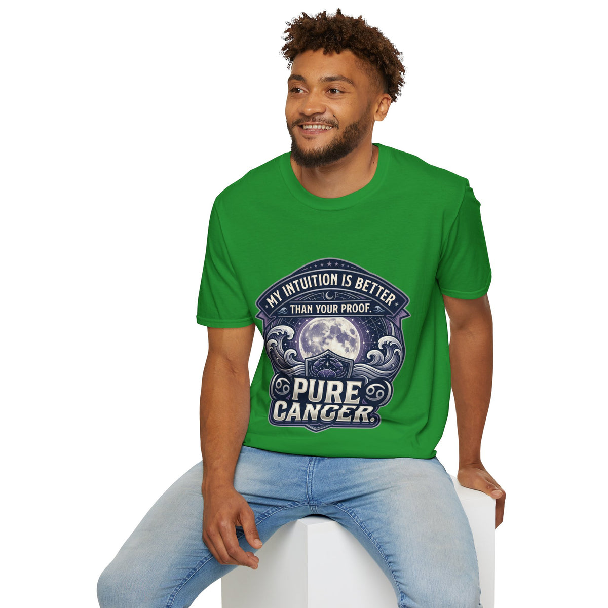 Cancer Zodiac T-Shirt — "My Intuition Is Better Than Your Proof" Astrology Tee