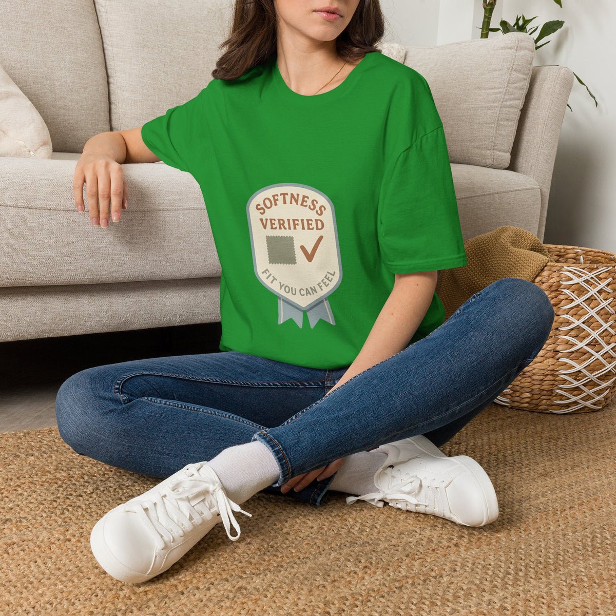 Softness Verified Badge T-Shirt — Cozy Comfort Graphic Tee - Trending Now - October 2026