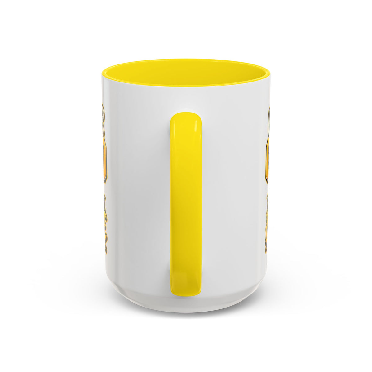 Childhood Cancer Awareness Accent Coffee Mug – "We Wear Gold for the Brave" (11/15 oz)