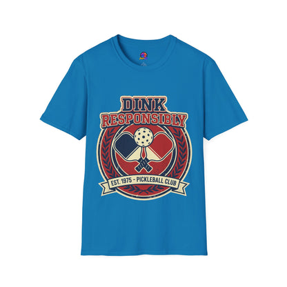 Pickleball T‑Shirt — "Dink Responsibly" Vintage Pickleball Club Tee