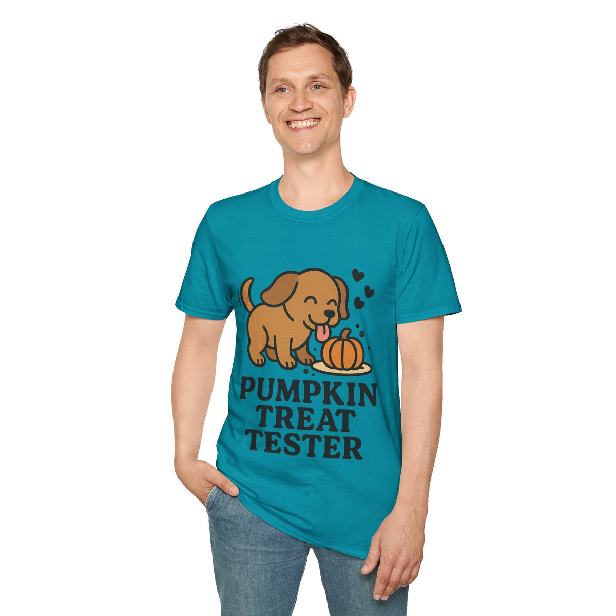 Pumpkin Treat Tester Cute Dog Graphic Tee, Funny Autumn Season Puppy T-Shirt - Trending Now - September 2026