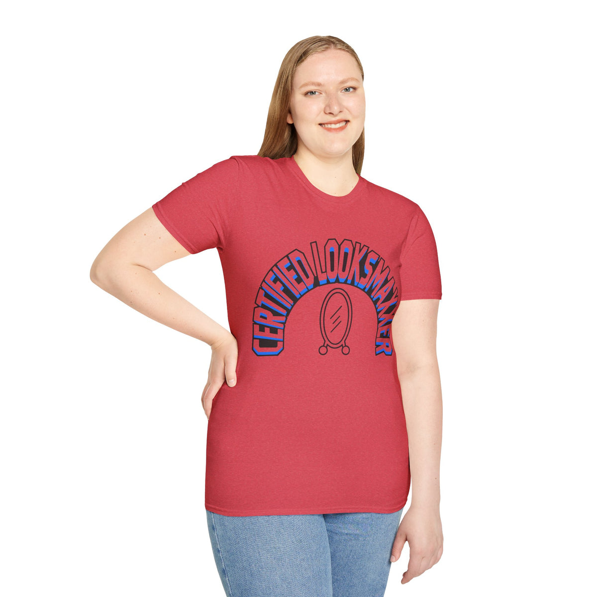 T-Shirt — "Certified Looksmaker" Graphic Tee with Hand Mirror Design - Trending Now - August 2026