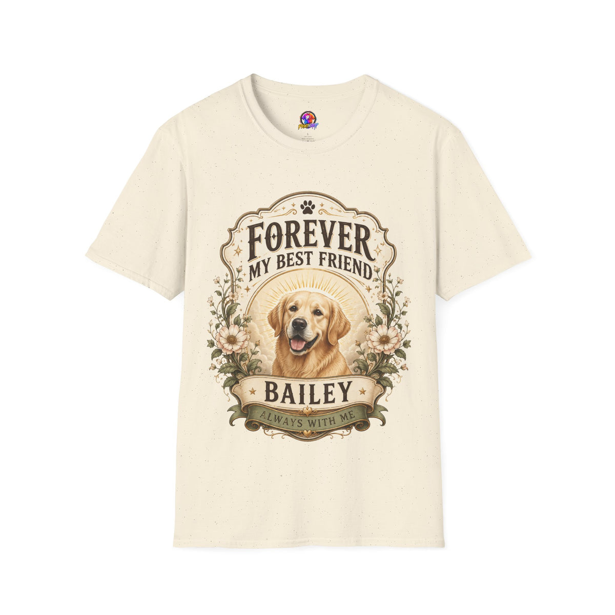 Dog Memorial T-Shirt — "Forever My Best Friend" Personalized Pet Tribute Tee