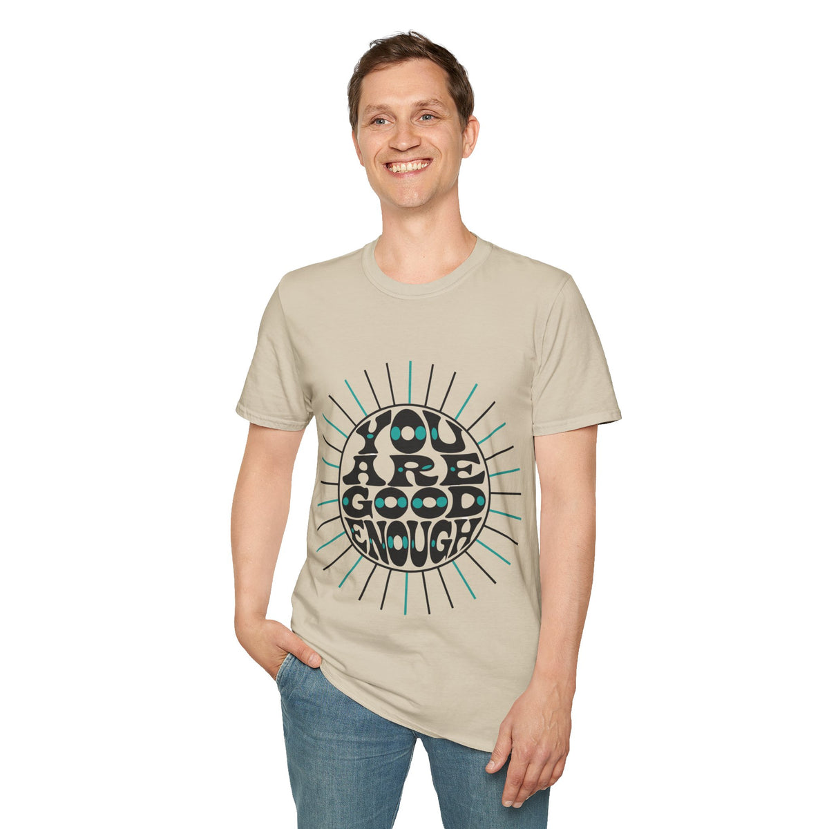 T-Shirt — "You Are Good Enough" Retro Positive Graphic Tee - Trending Now - September 2026