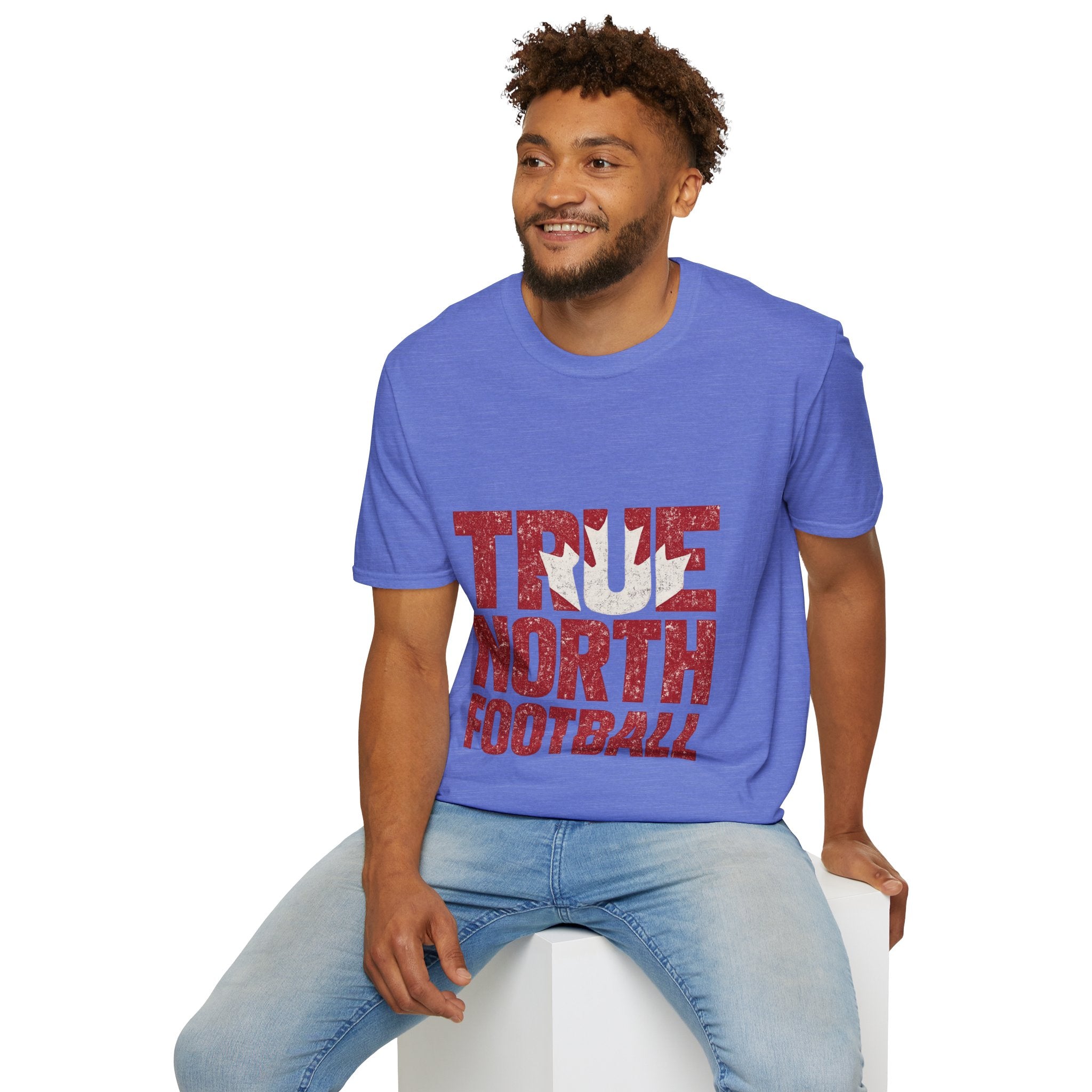 Canada True North Football T-Shirt — Vintage Canadian Leafs Sports Tee