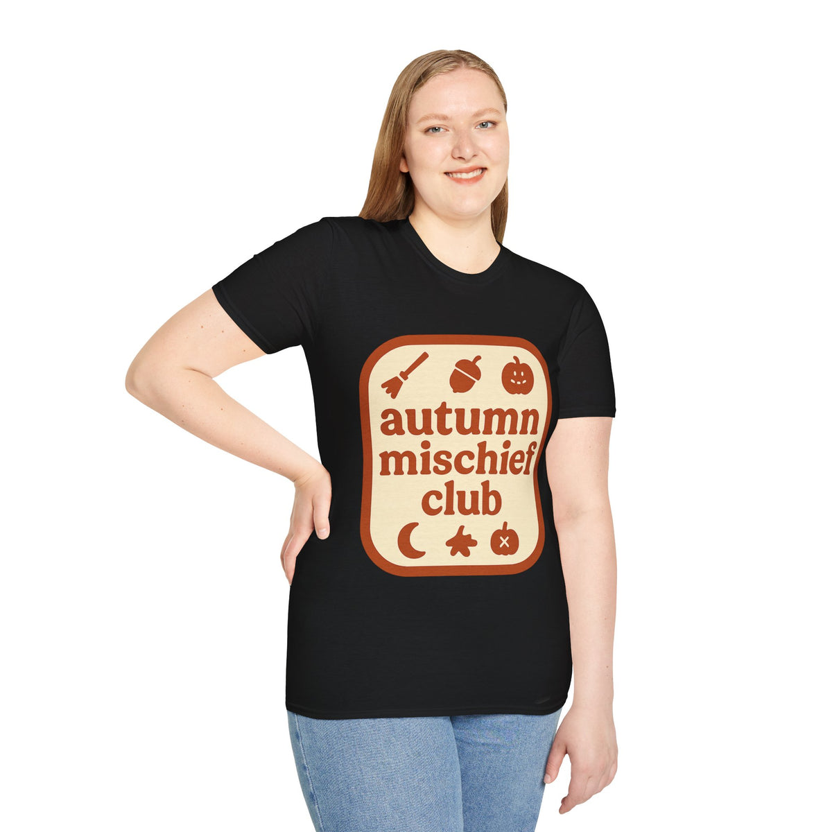 Autumn Mischief Club T-Shirt — Cozy Fall Graphic Tee - Trending Now - August 2026