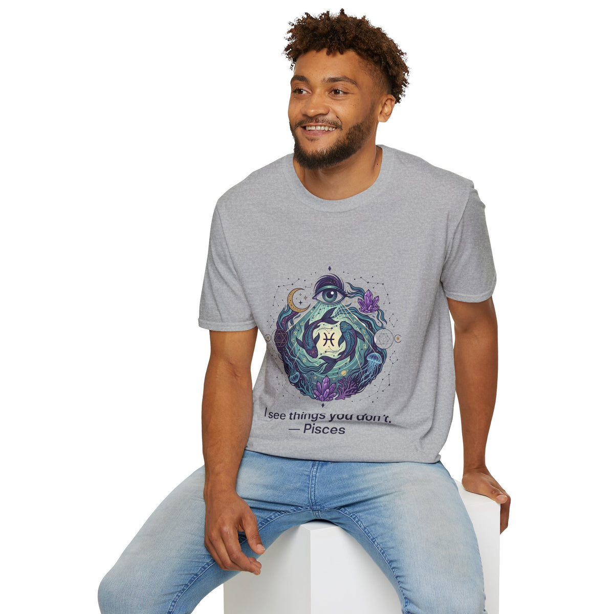 Pisces Mystic T-Shirt — 'I See Things You Don't' Astrology Tee
