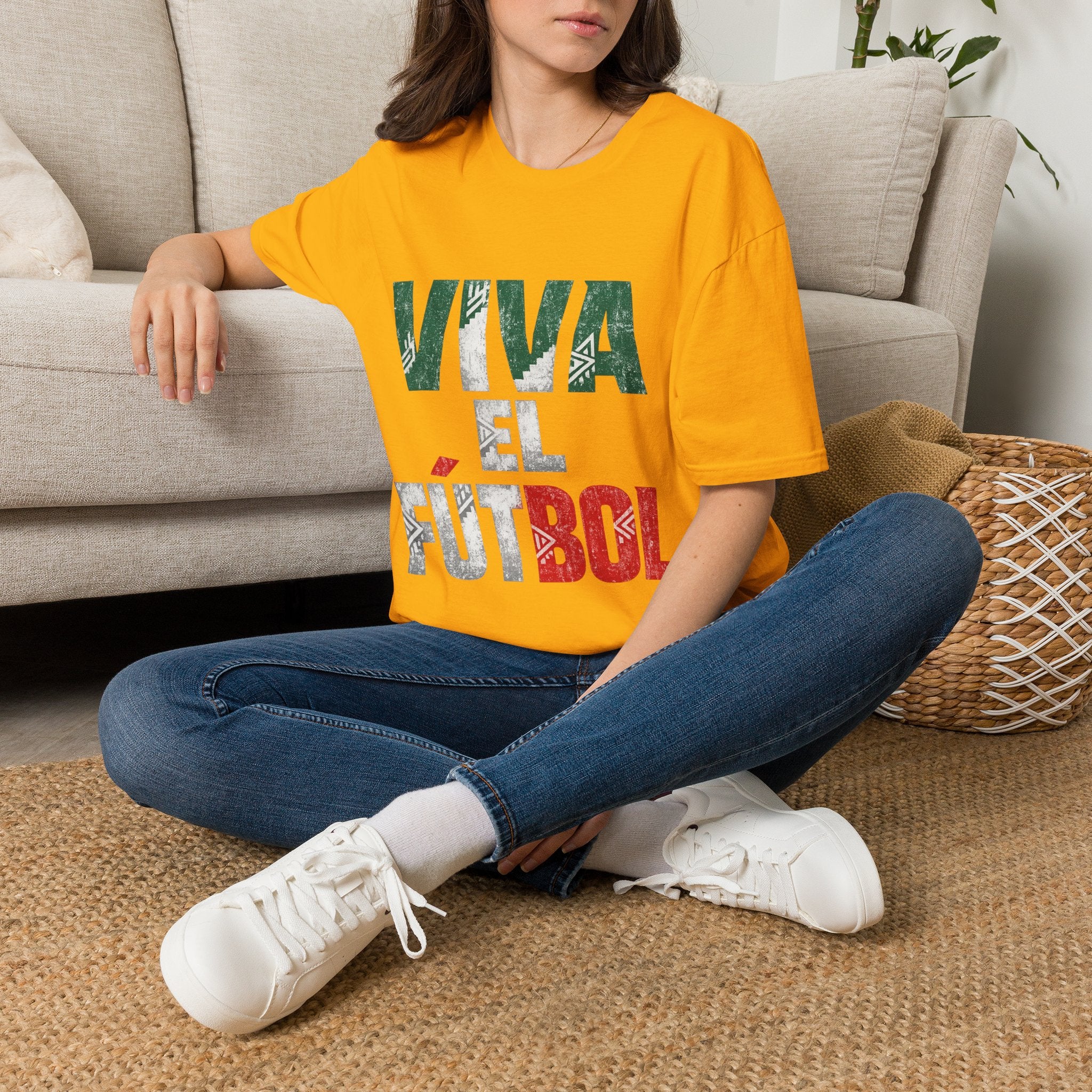 Mexico T-Shirt — "Viva El Fútbol" Mexican Soccer Graphic Tee