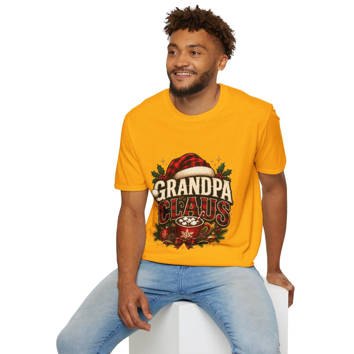 Christmas Grandpa Clause Unisex Softstyle T-Shirt