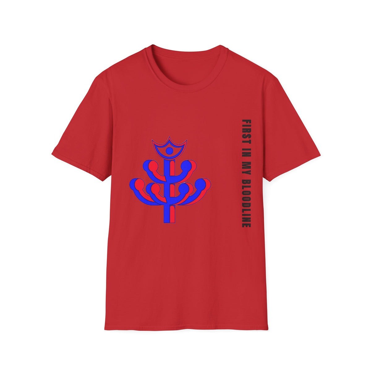 Abstract Floral Tee — Modern Red & Blue Graphic T-Shirt - Trending Now - September 2026