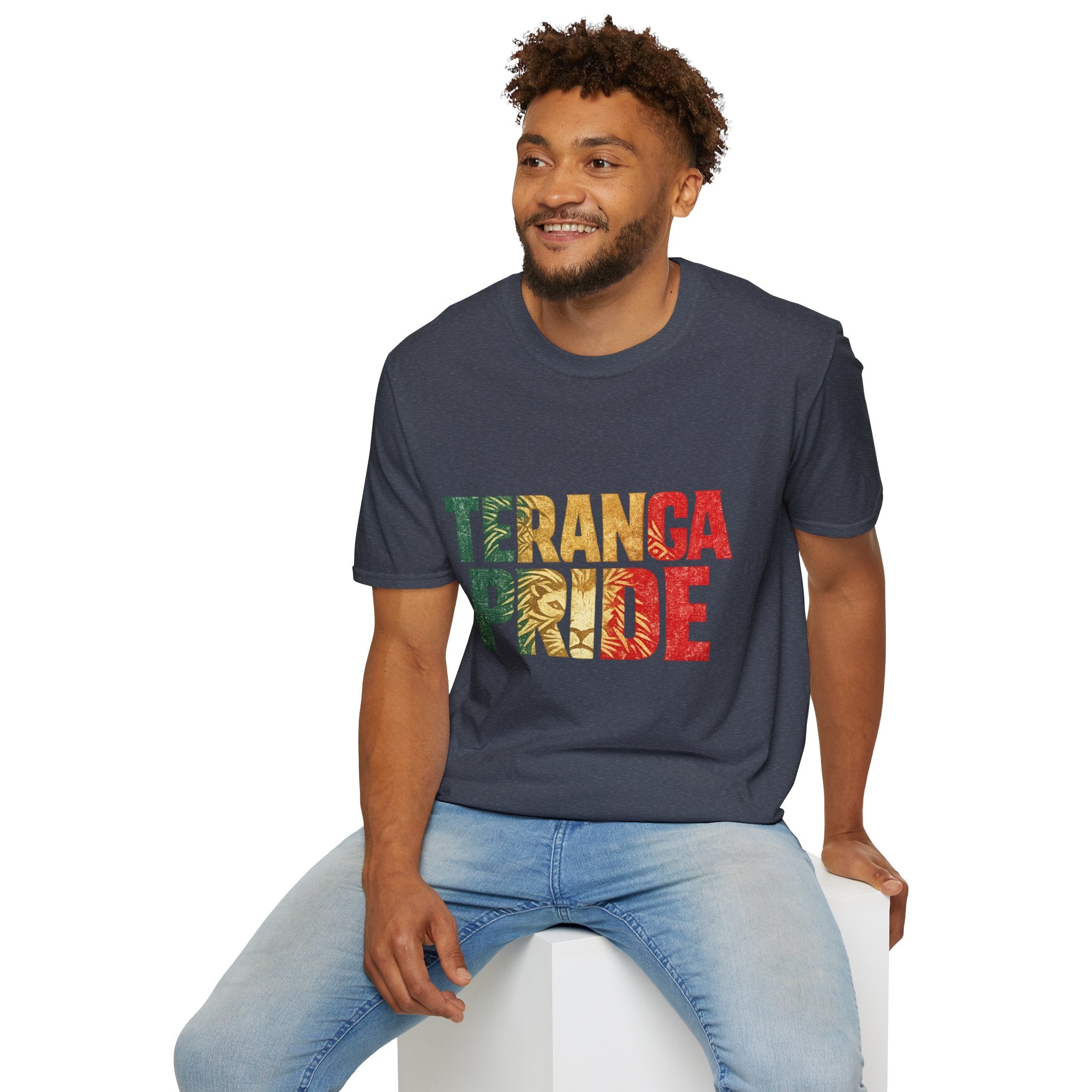 Senegal Teranga Pride T-Shirt — Senegal Flag Colors & Lion Graphic