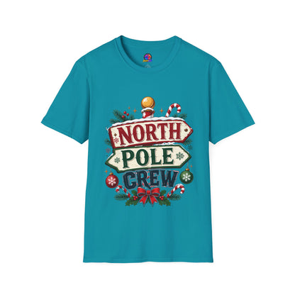 T-Shirt — North Pole Crew Christmas Holiday Graphic Tee