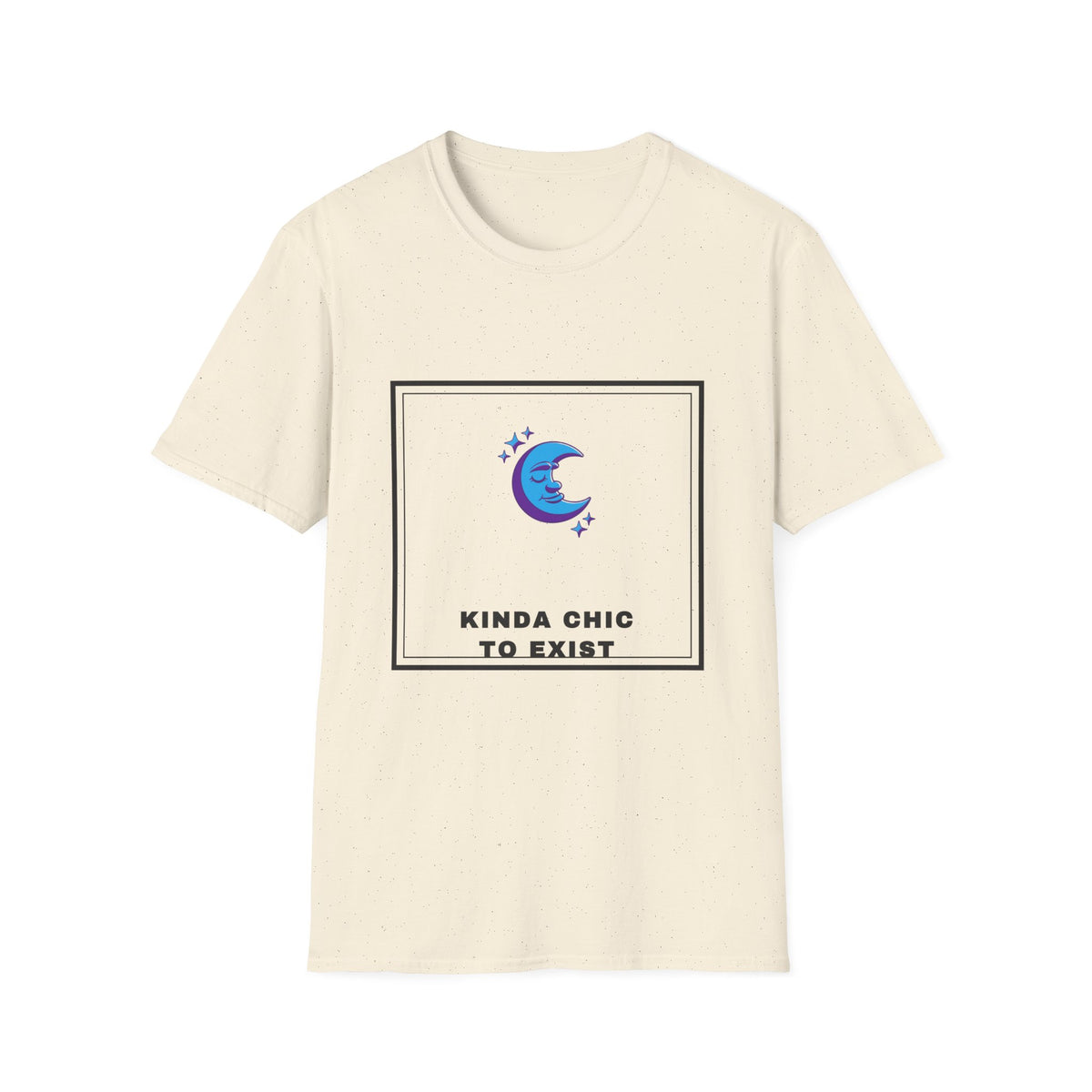 Moon Graphic Tee — "Kinda Chic to Exist" Cute Celestial T-Shirt - Trending Now - September 2026