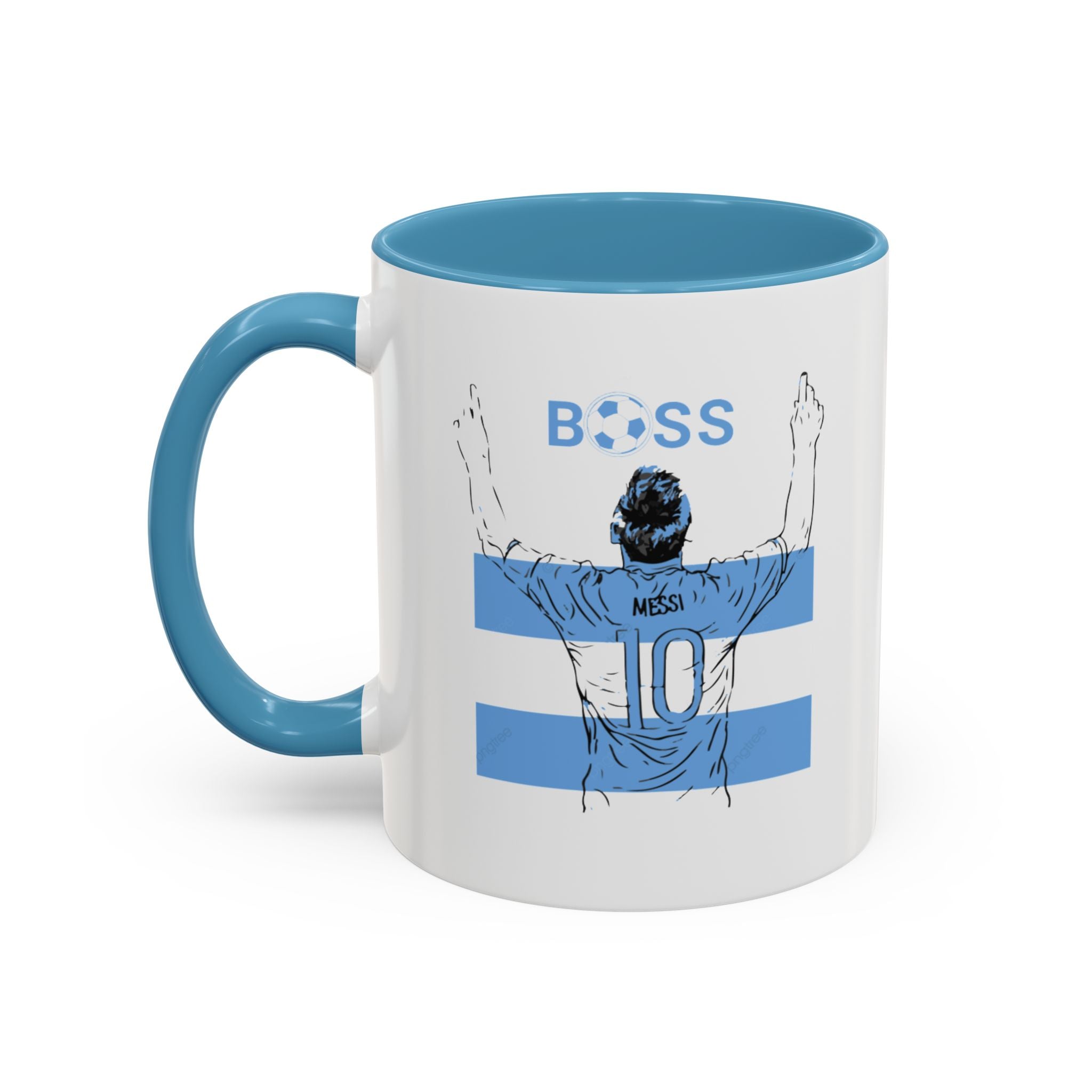 Boss Soccer Player Accent Coffee Mug —