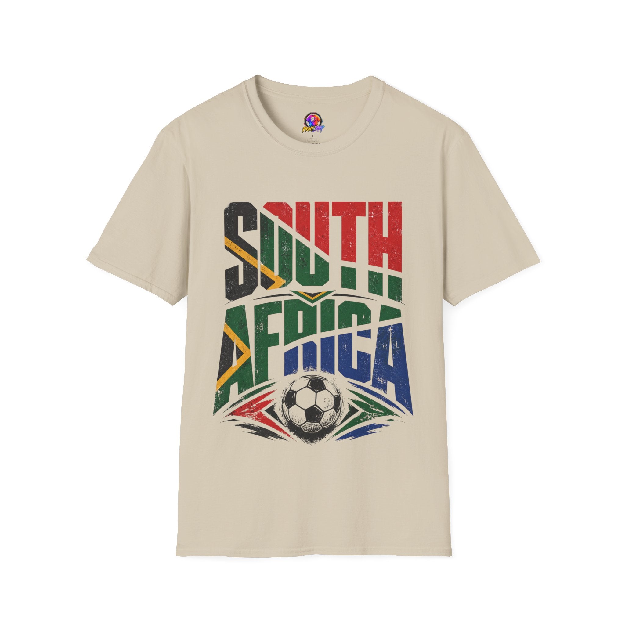 South Africa Soccer T-Shirt — Vintage Flag Football Fan Tee