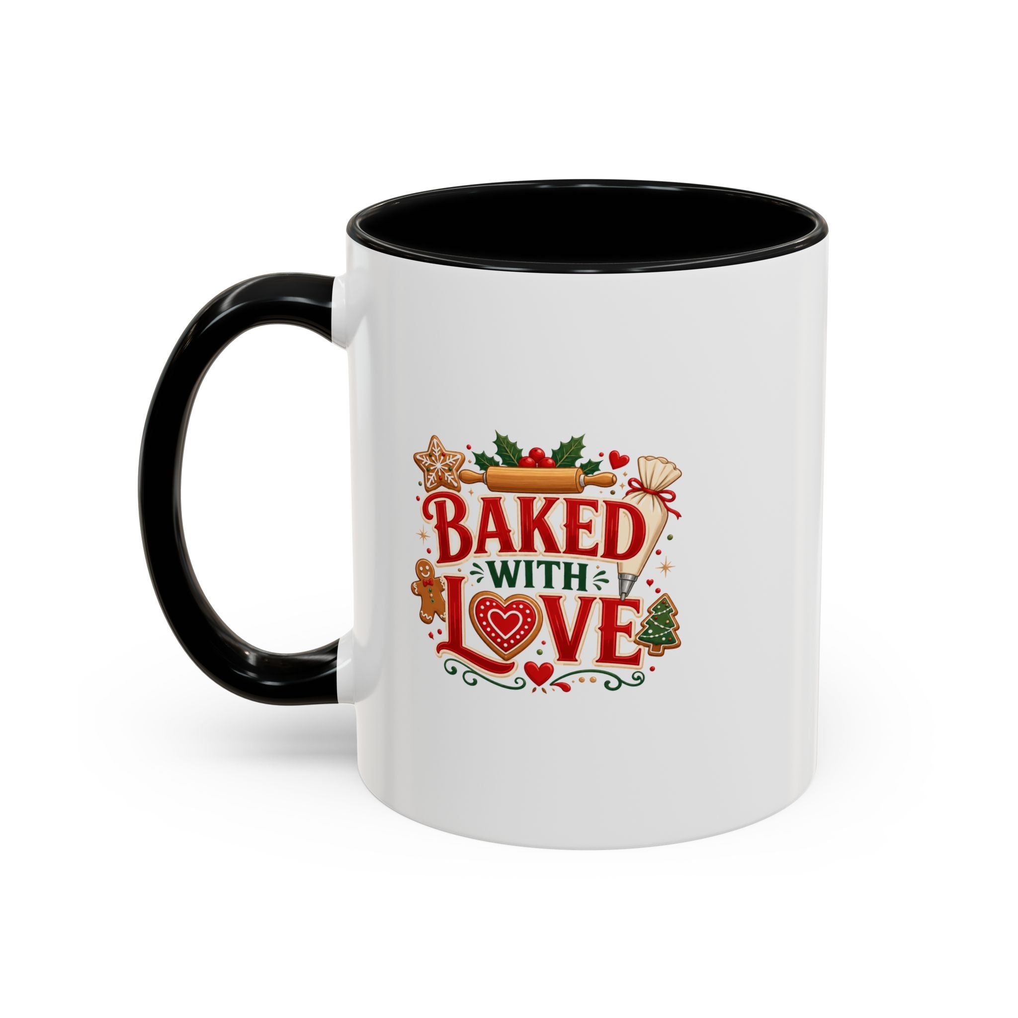 Baked With Love Coffee Mug — Holiday Baking Kitchen Gift