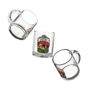 Modern Day Christmas Glass Mug  10oz Working Through Christmas Glass Mug - 10oz Holiday Coffee Cup for Night Shift & Busy Workers