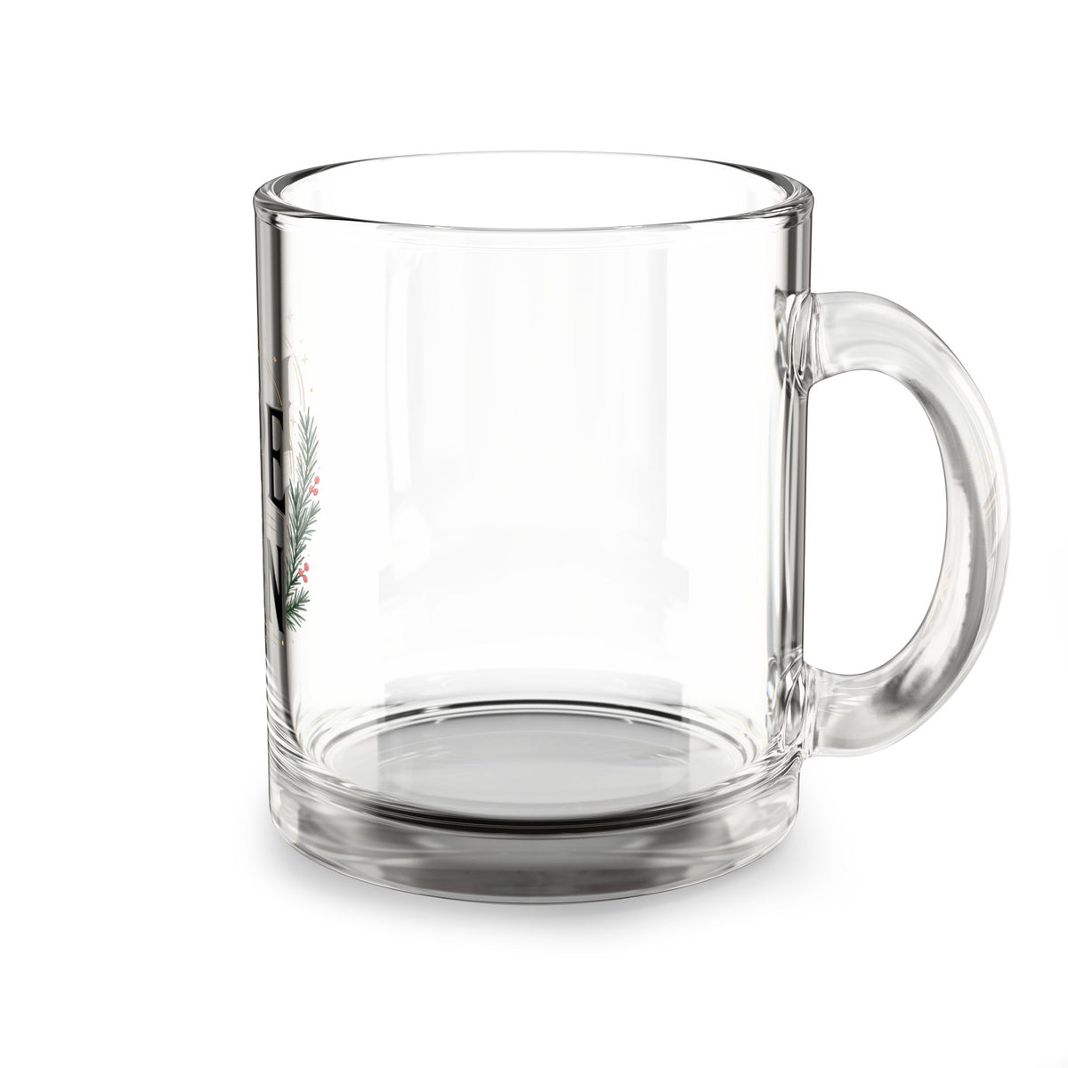 Christmas Glass Mug Hope Was Born Glass Mug — 10oz Christmas Nativity Coffee Cup