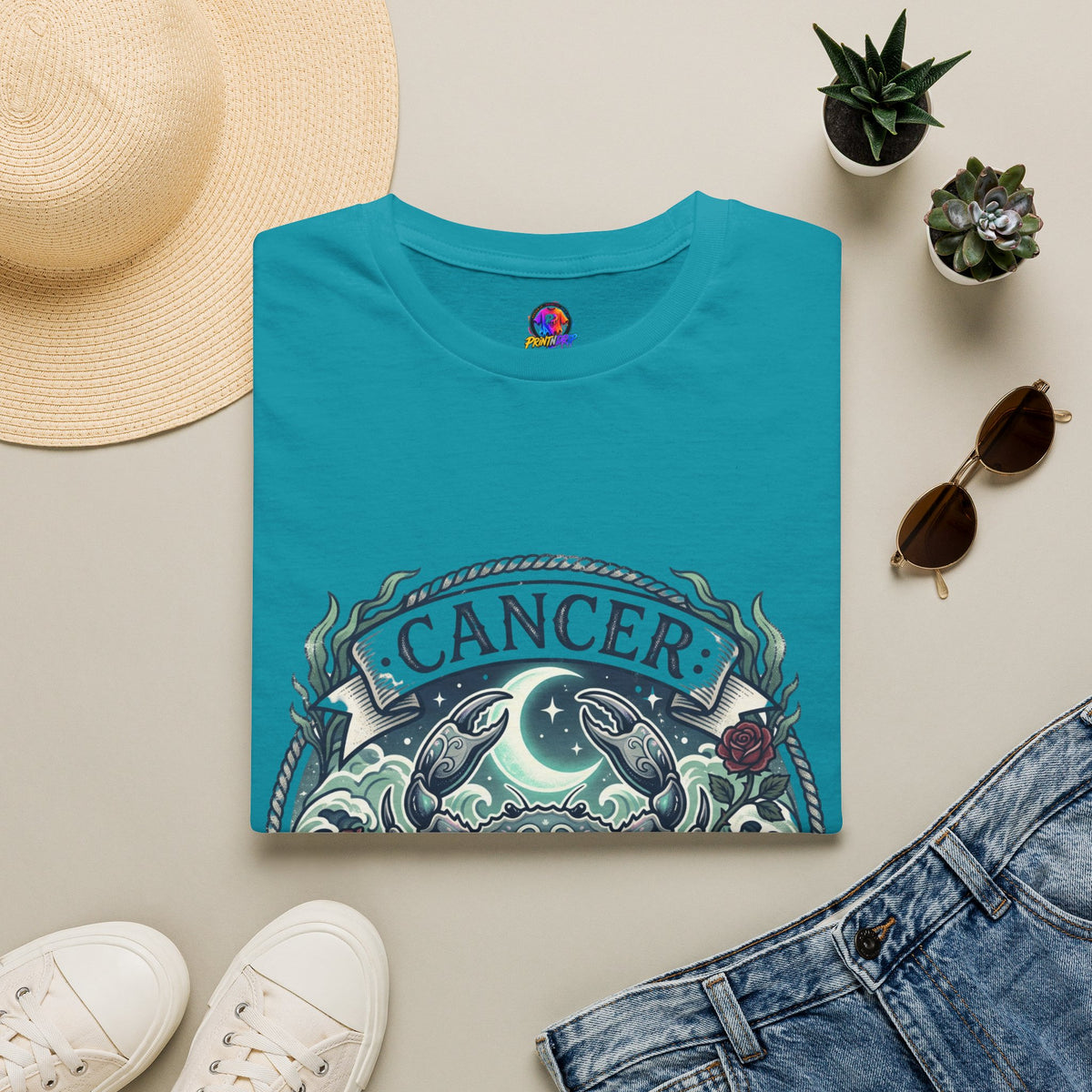 Cancer Zodiac T-Shirt — Crab Constellation Sign Tee