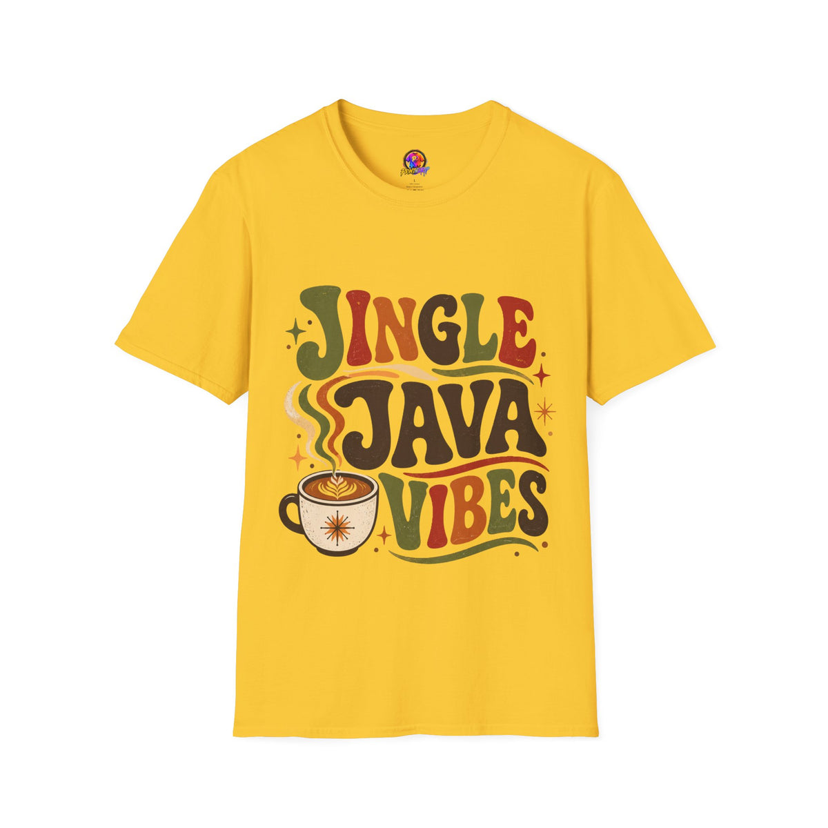 Retro "Jingle Java Vibes" T-Shirt