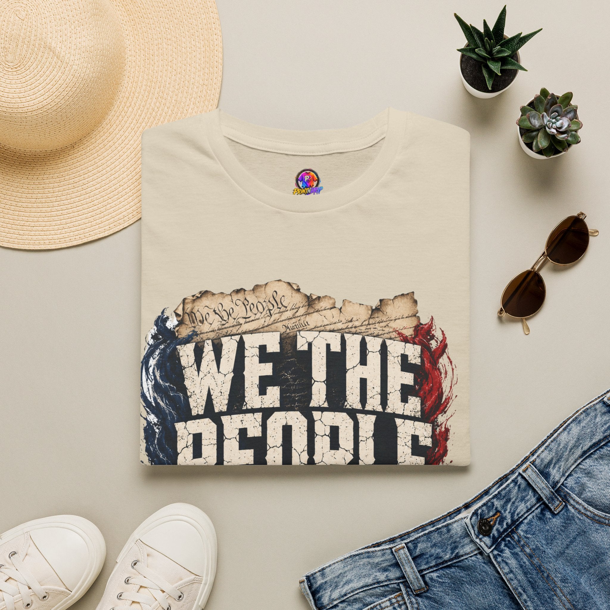 We The People T‑Shirt — Patriotic Americana Tee with ‘We The People’ Design