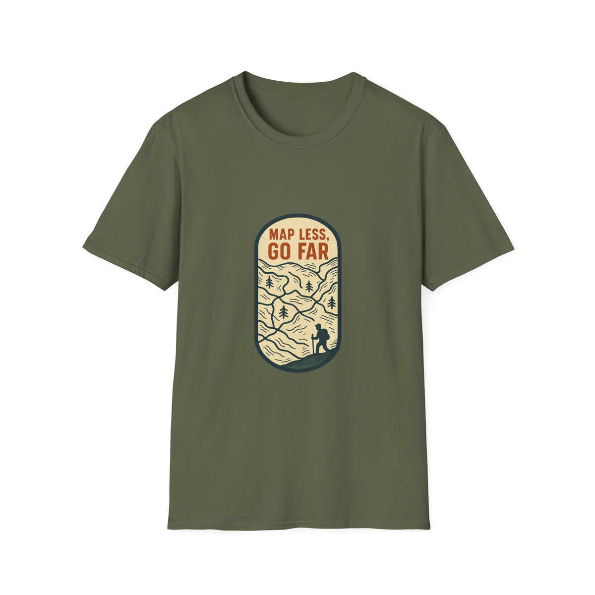Map Less Go Far T‑Shirt — Vintage Adventure Travel Tee - Trending Now - August 2026