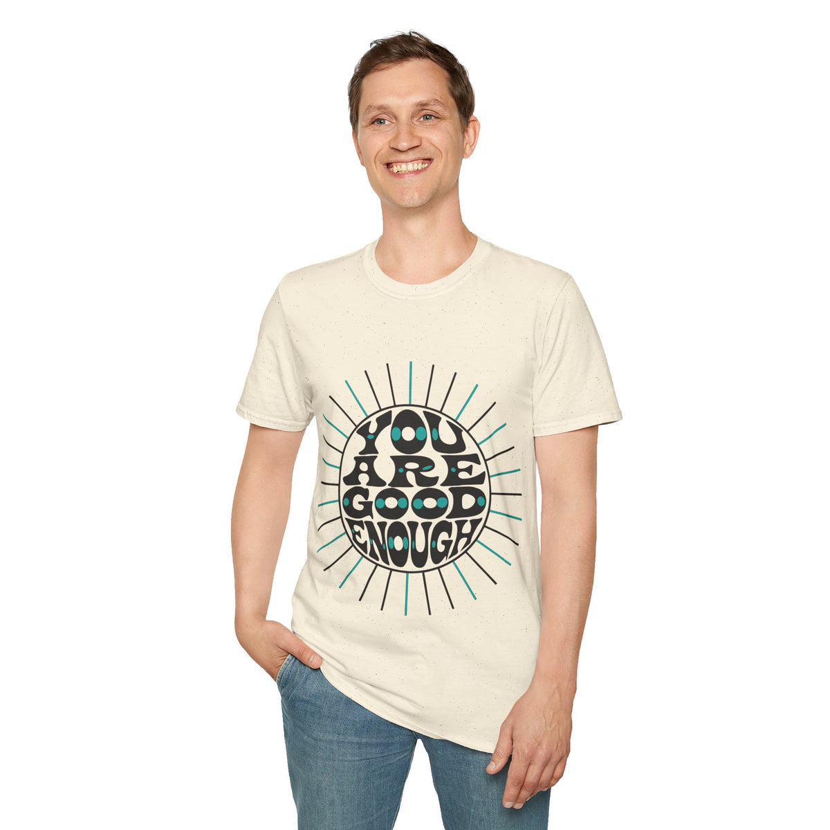 T-Shirt — "You Are Good Enough" Retro Positive Graphic Tee - Trending Now - September 2026