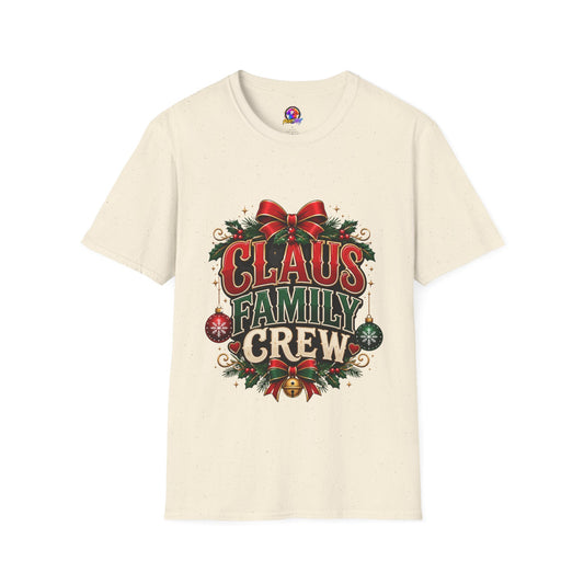 Claus Family Crew T-Shirt — Festive Christmas Holiday Tee