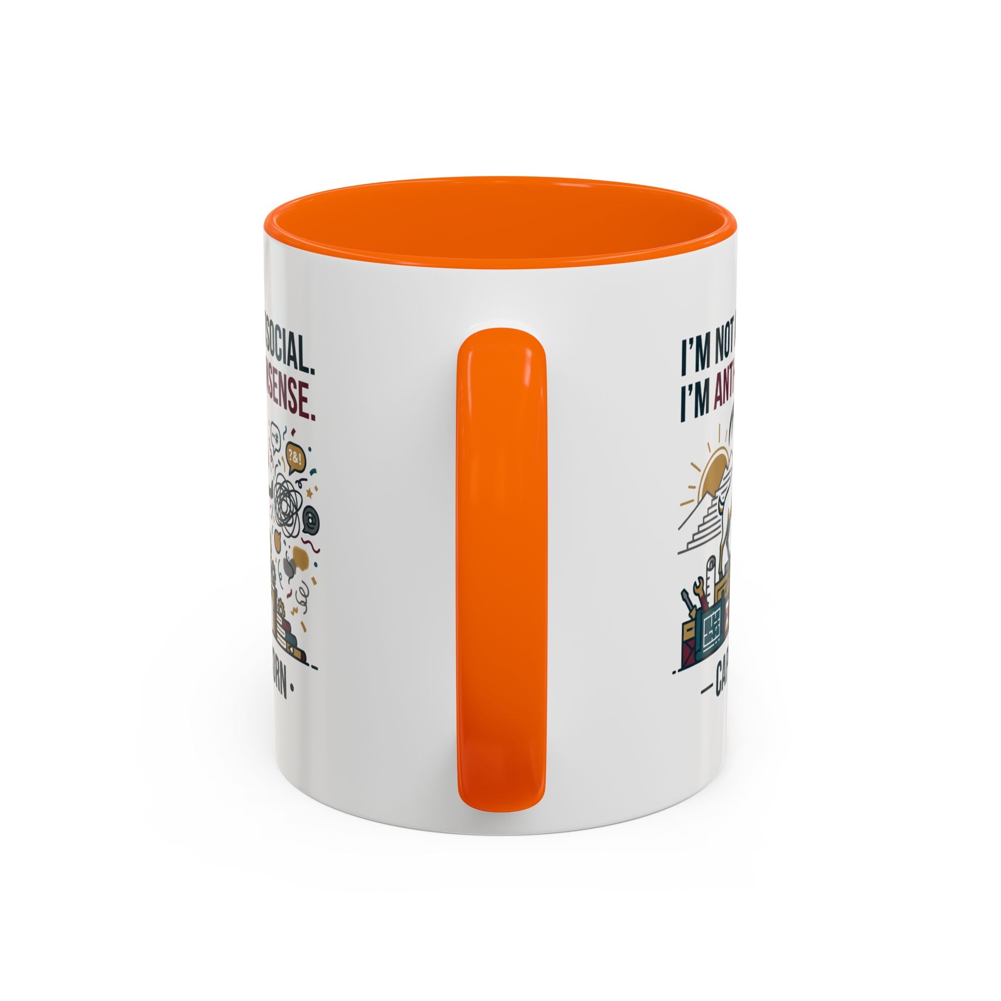 Capricorn Coffee Mug — "I'm Not Antisocial, I'm Anti-Nonsense" Accent Mug