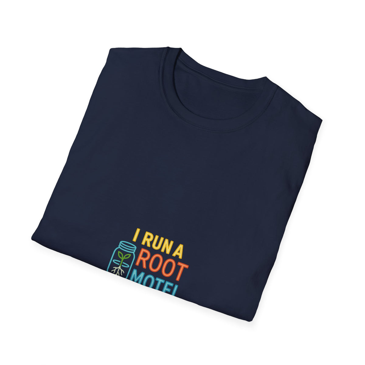 "I Run A Root Motel" Retro Travel Lodge Tee - Funny Plant Parent Gardening White T-Shirt - Trending Now - September 2026