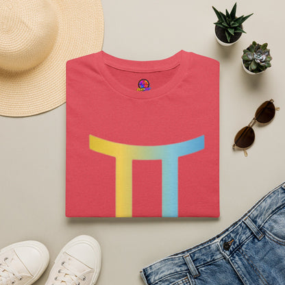 Gemini Drip Zodiac T-Shirt — Rainbow Gemini Symbol Tee