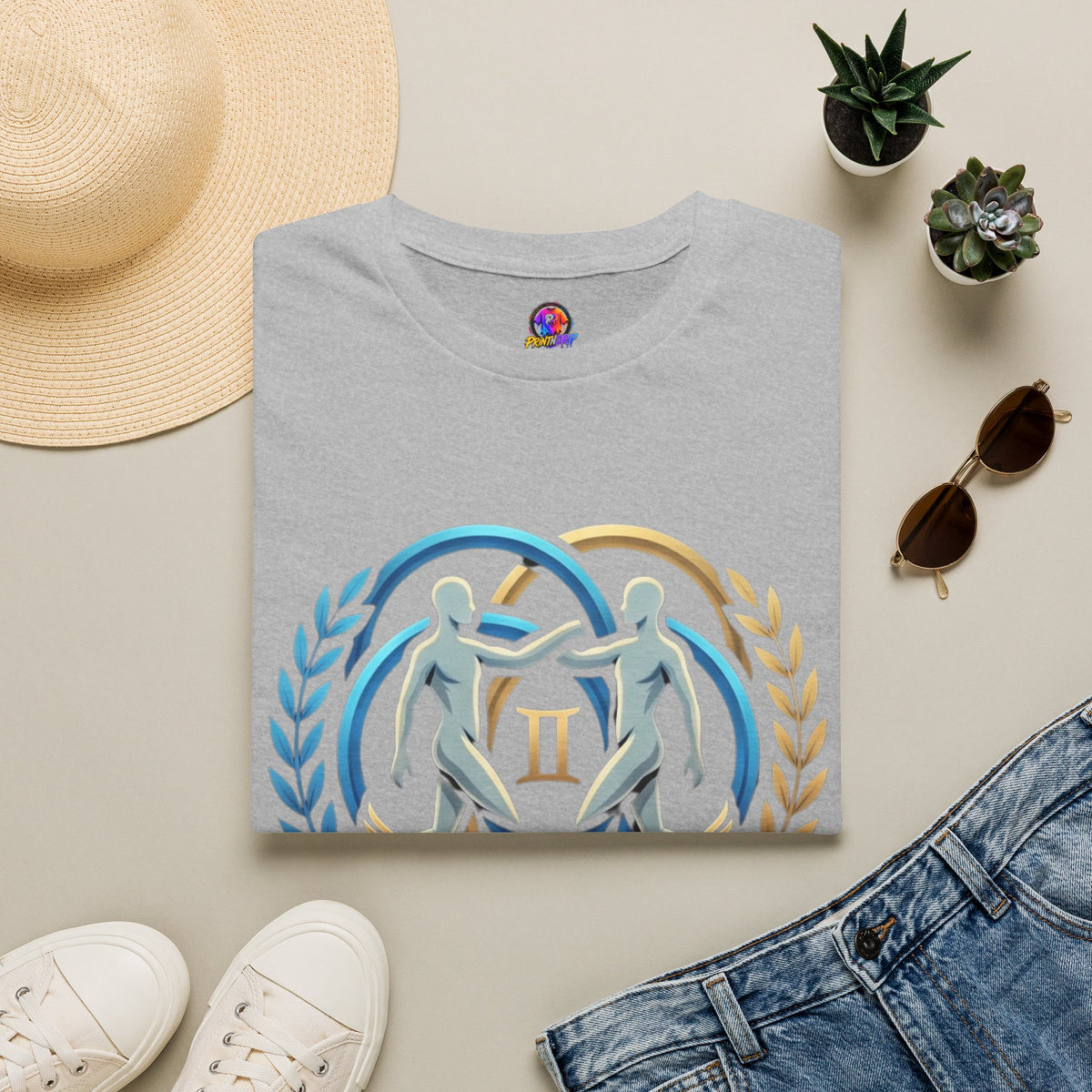 Gemini Zodiac T-Shirt — 'Gemini: Master of Adaptation' Astrological Graphic Tee
