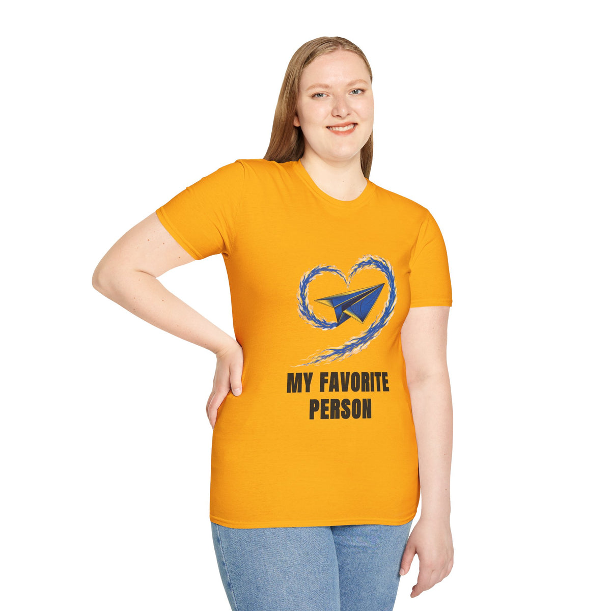 Paper Plane Heart T-Shirt — “My Favorite Person” Graphic Tee - Trending Now - August 2026