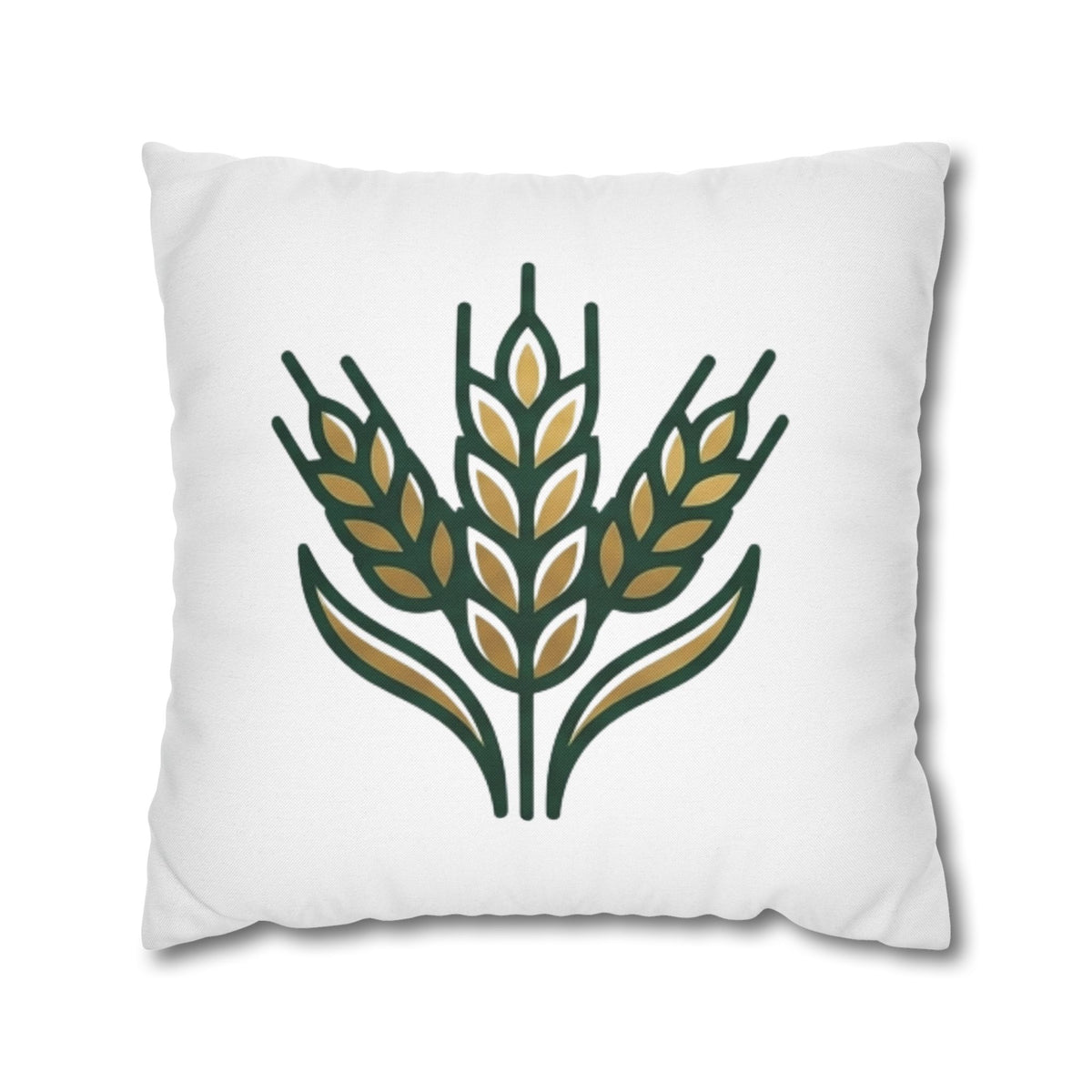 Virgo Wheat Meadow Decorative Pillowcase — Farmhouse Grain Throw Pillow Cover