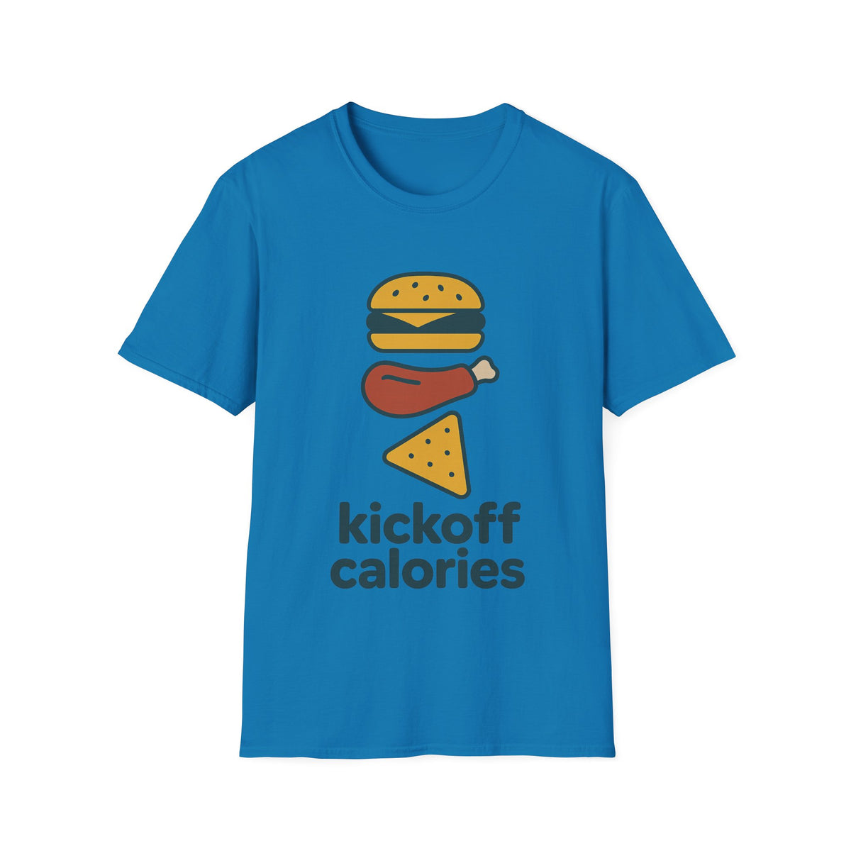 Funny 'Kick Off Calories' T-Shirt — Burger, Drumstick & Pizza Fitness Humor Tee - Trending Now - August 2026
